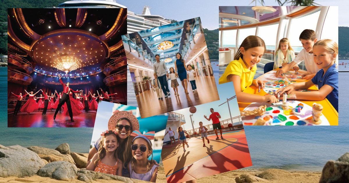 Broadway entertainment and kids clubs to sports courts all make up family cruises