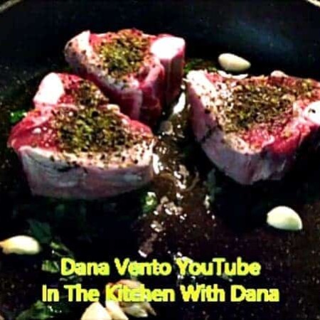 pan-seared lamb chops from video on YouTube