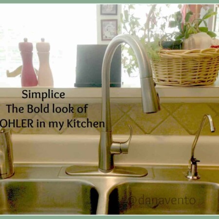 kohler, bold look of kohler, wide powerful blade, , simplice, simply simplice, DIY, sink faucet, spray head, one hole, masterclean spray surface, dirt, debris, dishes, cleaning dishes, cleaning pots, kitchen hardware, kitchen sinks, kitchen faucets, single hole or 3 hole installation, dana vento, pittsburgh frugal mom