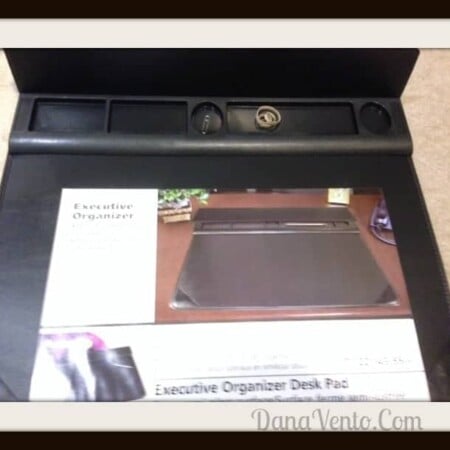 Holidays, Get Organized, Desk, desk blotter, organizer, top hiding spot, clean up, organization, dana vento