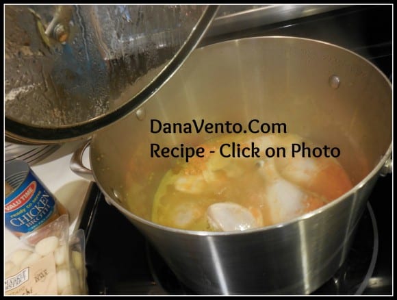 Chicken Soup With Gnocchi - Culinary Daring, cooking, chicken, chicken soup, holidays, food, foodie, how to, dana vento, in the kitchen with dana