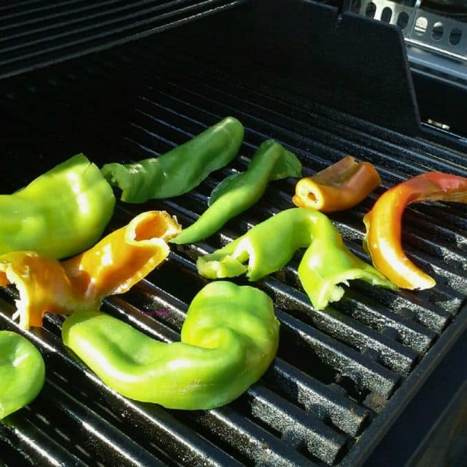 Hatch Chile Peppers On The Grill