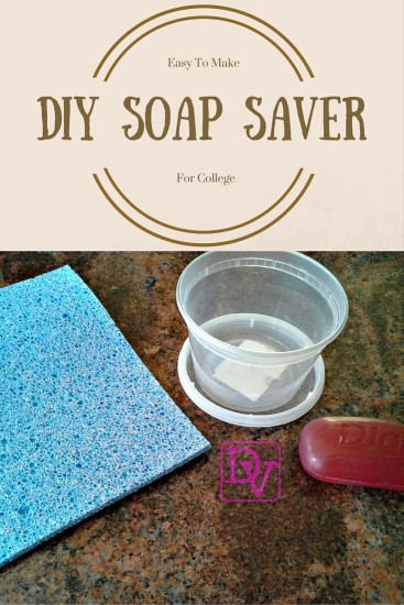 Diy Soap Saver For COllege, soap, sponge, container, easy to make, soap saver, soap tray, showers, college, dorm, shower tote, no mess, clean, easy to craft, cheap to make, diy, dana vento