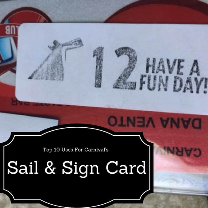 Carnival Sail & Sign Card 