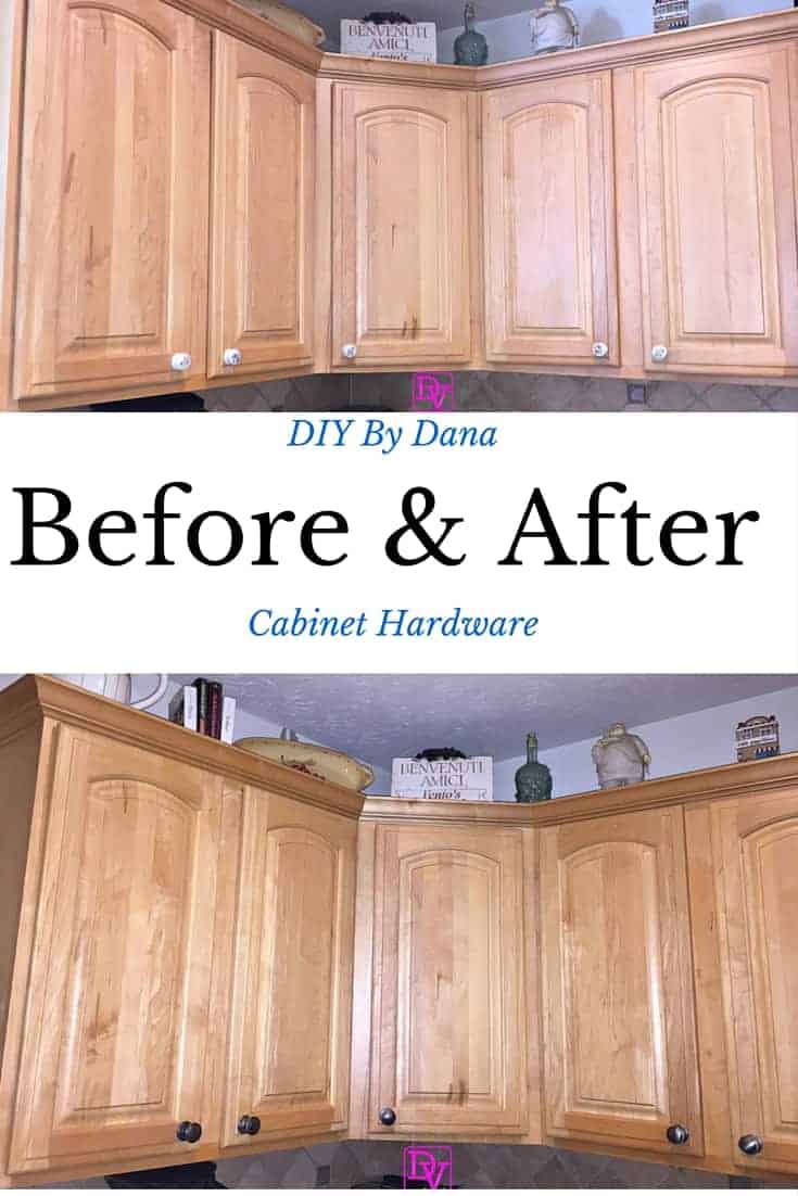 Kitchen cabinets with new knobs before and after 