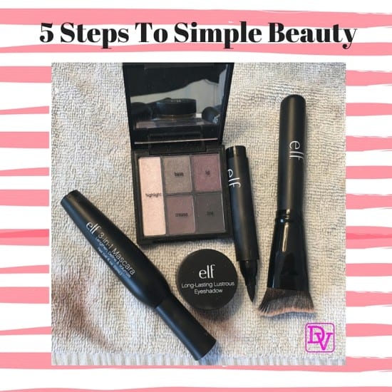 5 steps to simple beauty, make up, cosmetics, touch ups, face, beauty, all over beauty, cosmetics, simple, easy to do, facials, e.l.f, e.l.f makeup, ad