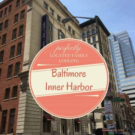 Baltimore Inner Harbor Lodging from the outside of the hotel