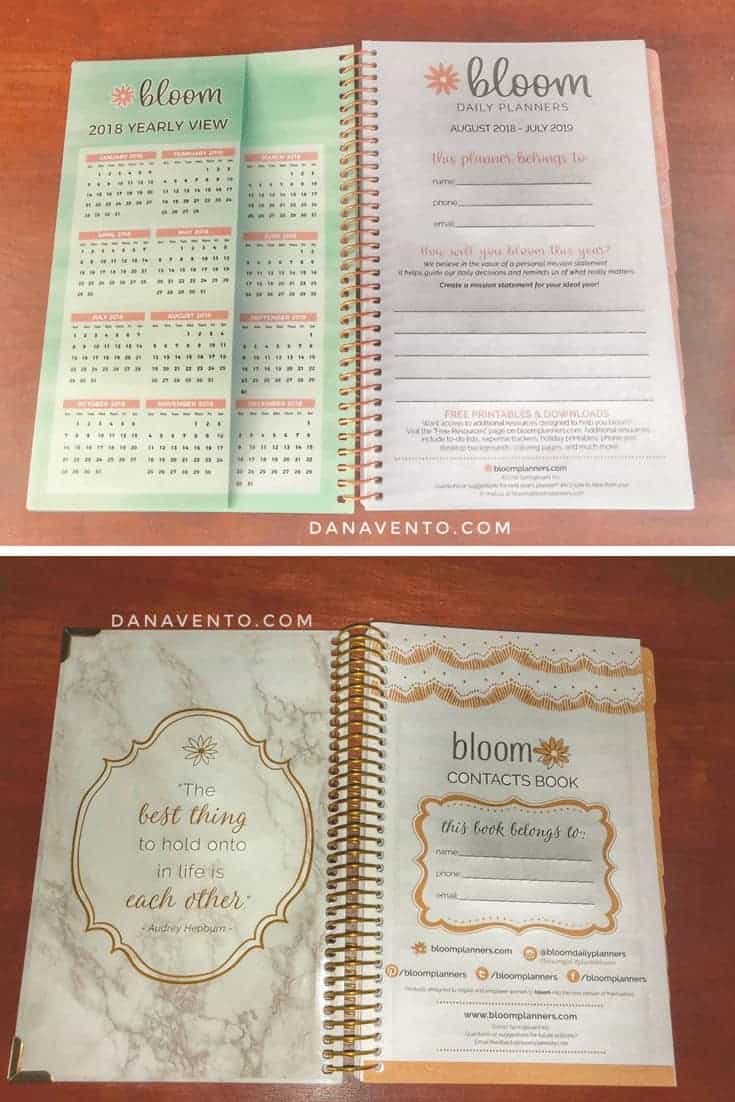 How To Bloom In Organization , bloom daily planner, college planning, life planning, to do list, travel, goals, notes, thoughts, numbers, organization, new year, new year resolution, easy to use, stay together, keep it calm