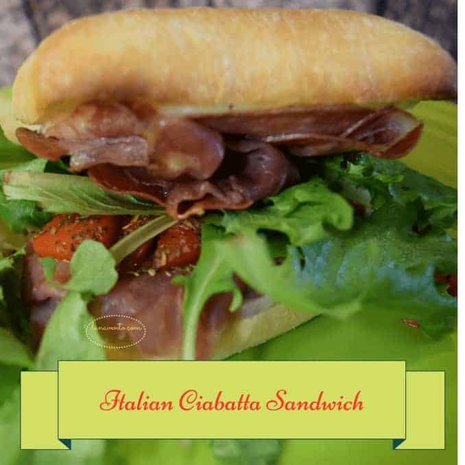 sandwich, sopressata, capicolla, lettuce, ciabatta, dressing, boursin, provolone, toasted, broiled, toaster oven, toaster oven recipe, baked, homemade, artisan like, recipe, food recipe, cooking, easy meal, authentic, italian, italian food, good, easy food, ready to go, roasted red peppers, red onions, goodies,gweech, traditional food, food blog, Italian Ciabatta Sandwich