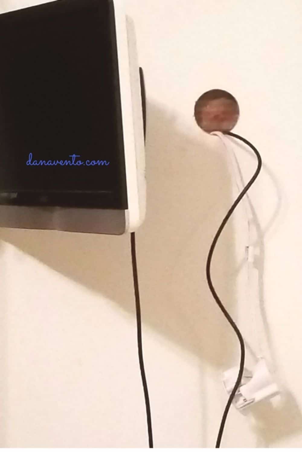 Hide TV Wires Inside The Walls. 1 Easy Eye-Pleasing Solution