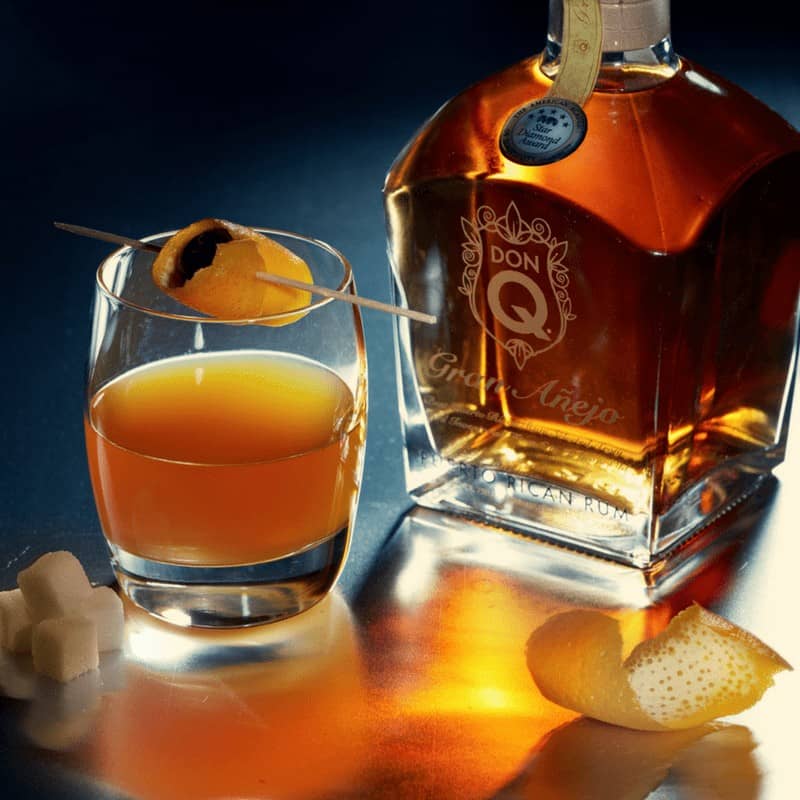 Old Fashioned cocktails, Pair with steaks, lamb, prime rib ,grilled meats, molasses, cigar tobacco, and dark caramel, rum balls, grilling, straight up, on the rocks, sipping, nipping, alcohol, libation, mixed drinks, eggnog, Don Q Gran Añejo rum, 3 Masterful Uses Of rum For The Holidays
