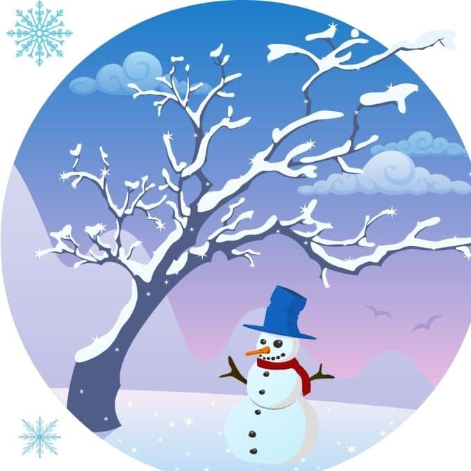 build a snowman to stay active during the winter