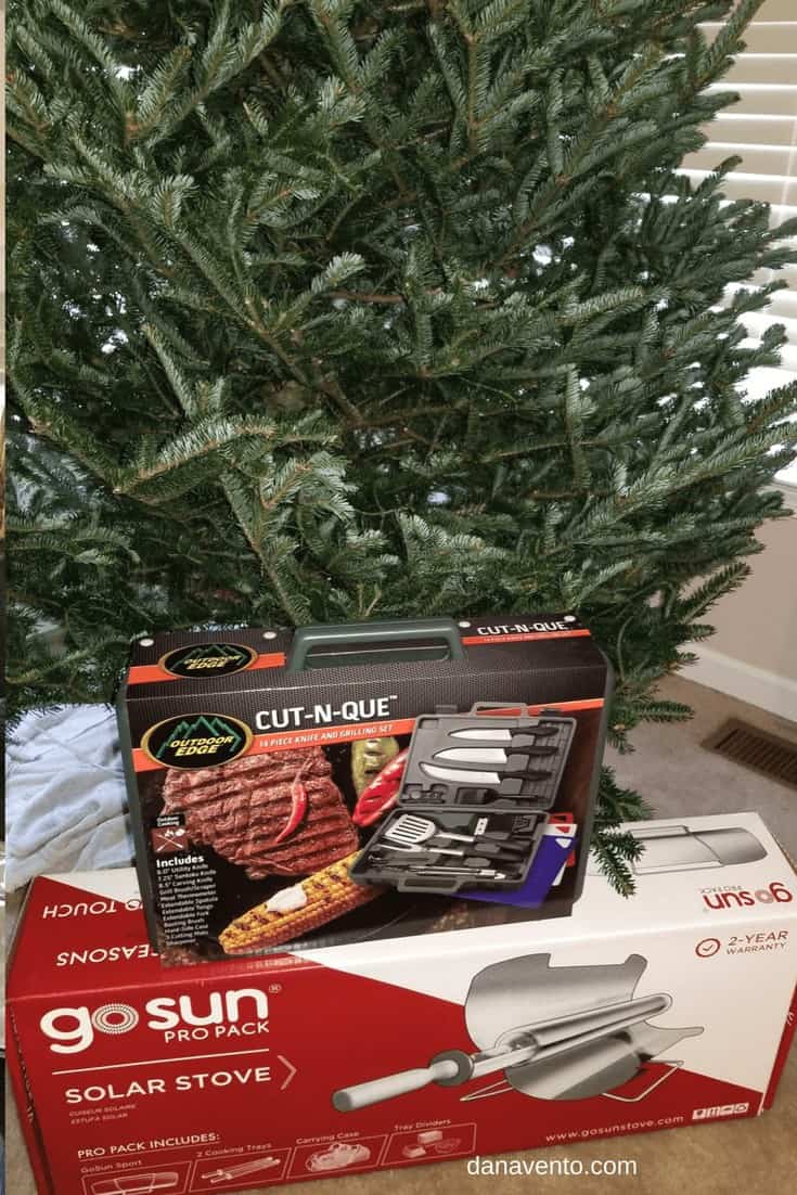 Gift Ideas For RV Owners and Campers, grilling, sitting, outside, outdoors, rv, camp, camp grounds, sitting, food, food prep, Go Sun, Outdoor Edge, One Savvy LIfe, holiday gift guide, what to buy, outdoorsman, kids, parents, families, campfires, need the goods, outdoor stuff