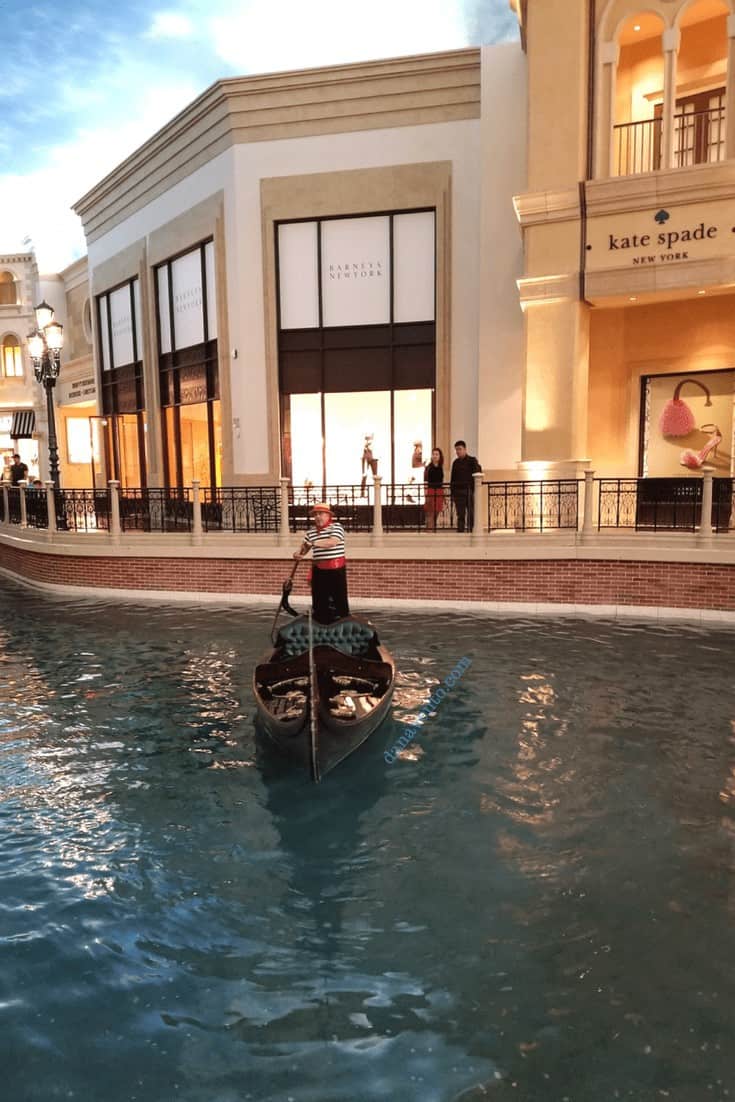 Gondola at Canal Shoppes 