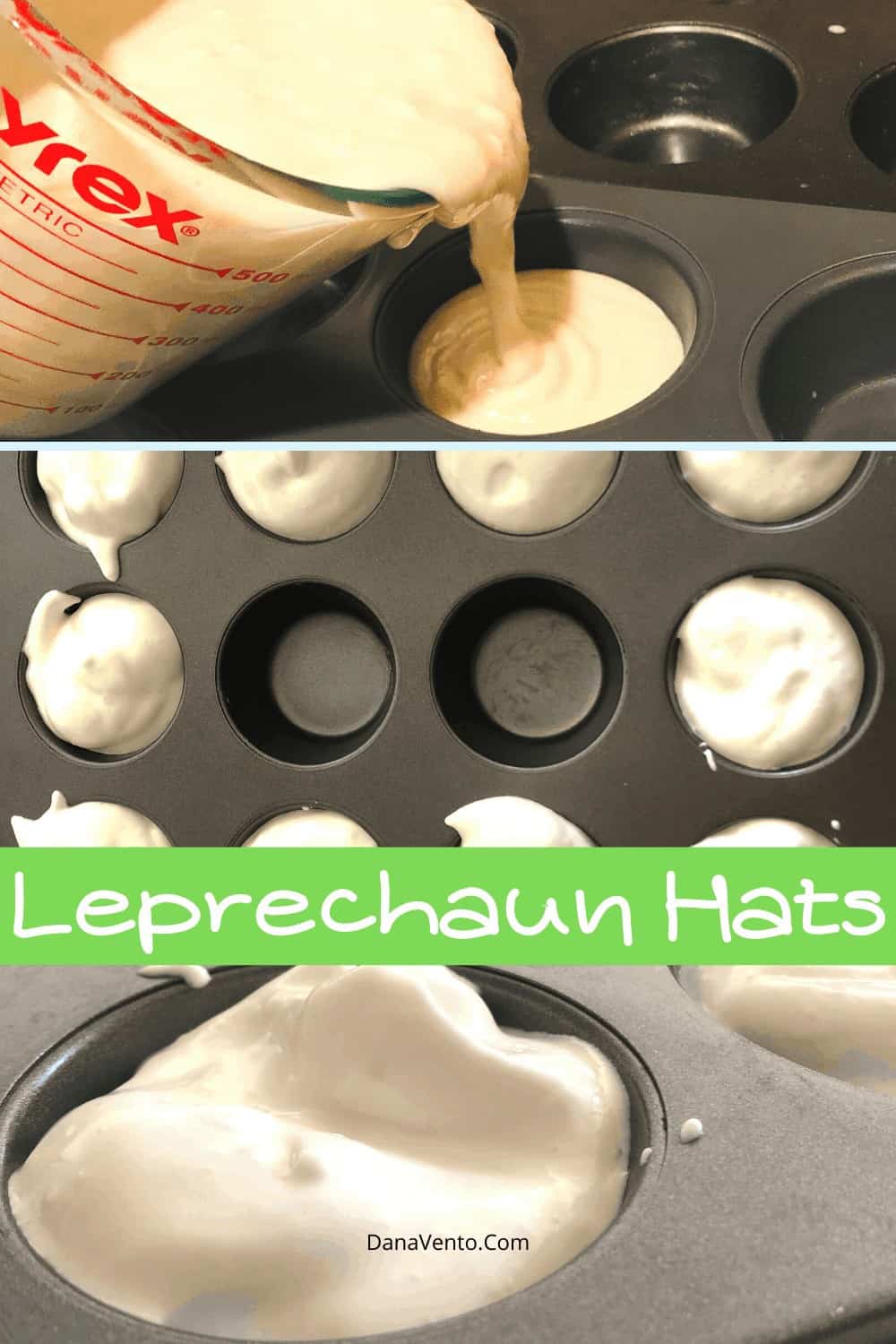 leprechaun hats in process in pan 