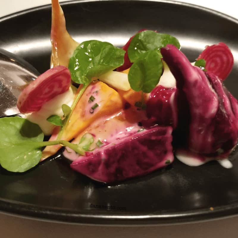 Spectacular Vegas Steakhouse offers a baby beets salad 