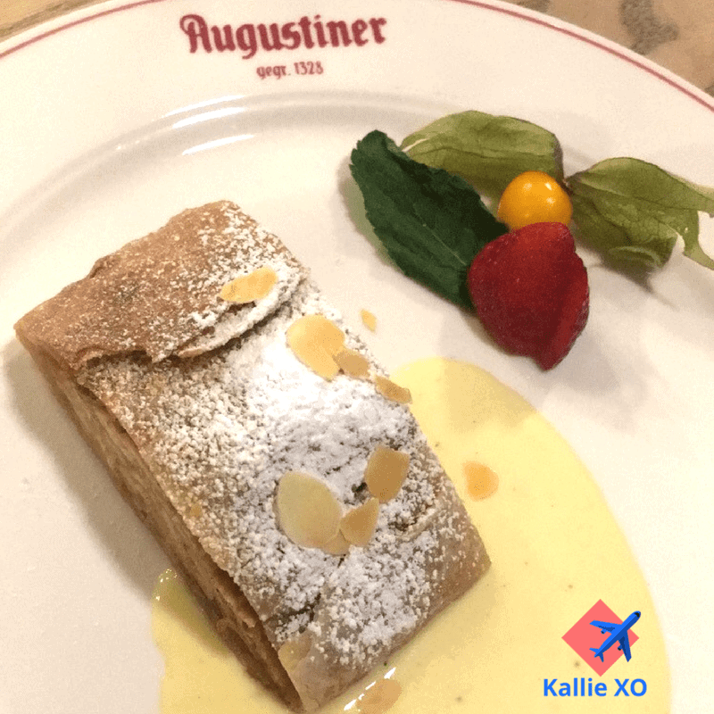 Strudel at Augustiner. Really Impressive Berlin Eateries 