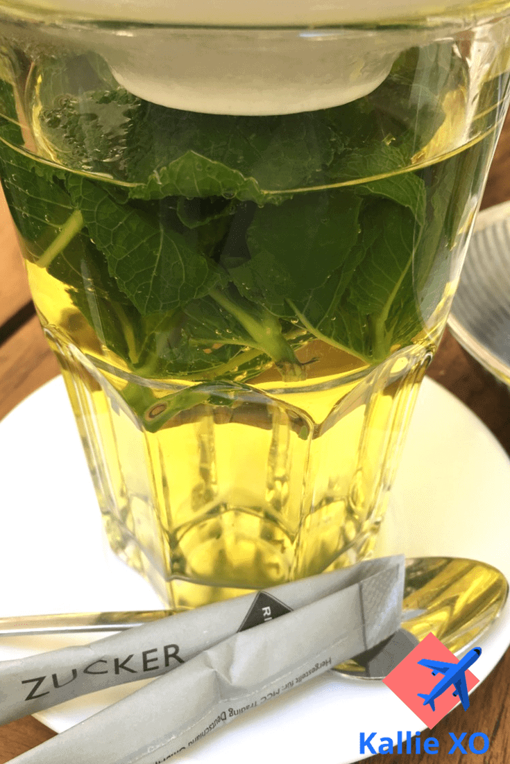 Homemade Mint Brewed Tea in Berlin 