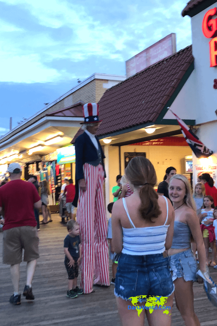 Delaware Beaches: Rehoboth Boardwalk by Night 