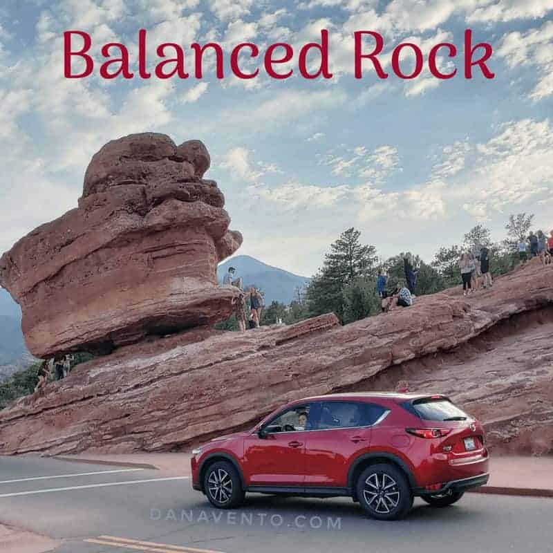 Balanced rock in Garden of the Gods Colorado