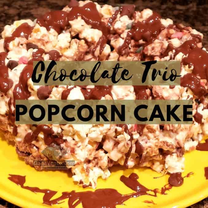 Chocolate Trio Popcorn Cake