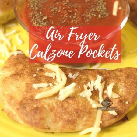 Air Fryer Calzone Pockets on plate