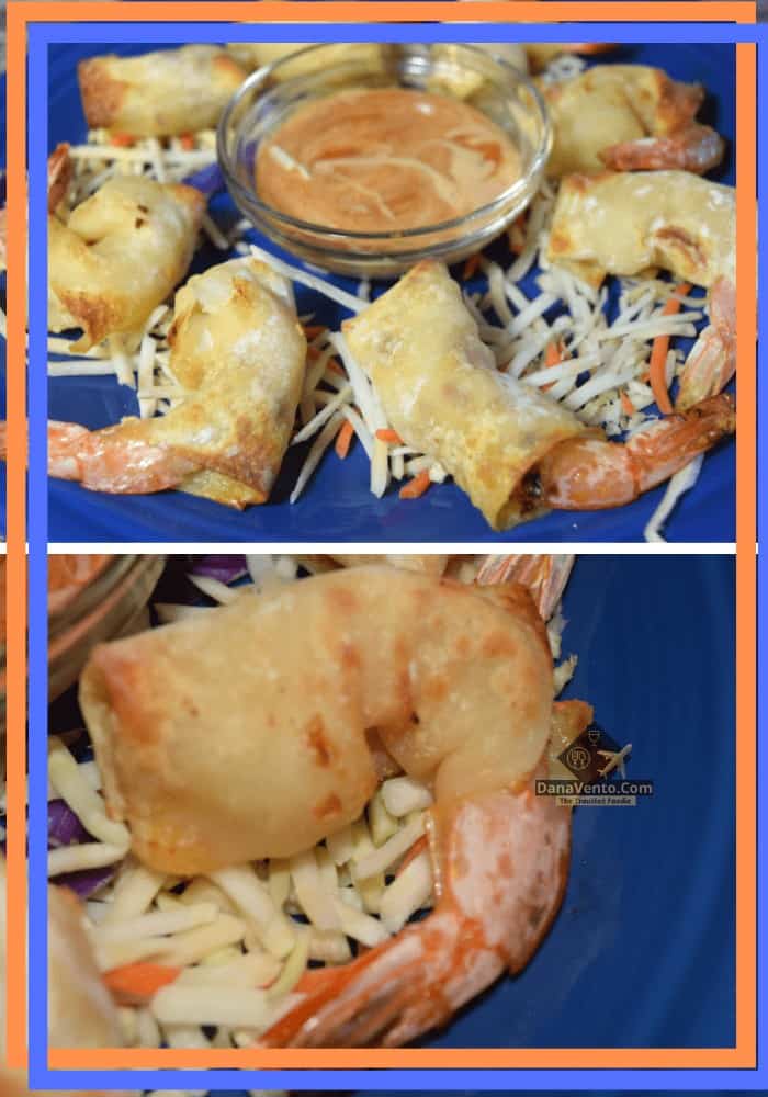 Air Fryer Firecracker Shrimp In Wonton Wrappers with dipping sauce 