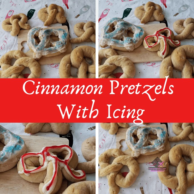 Cinnamon Pretzels With icing 
