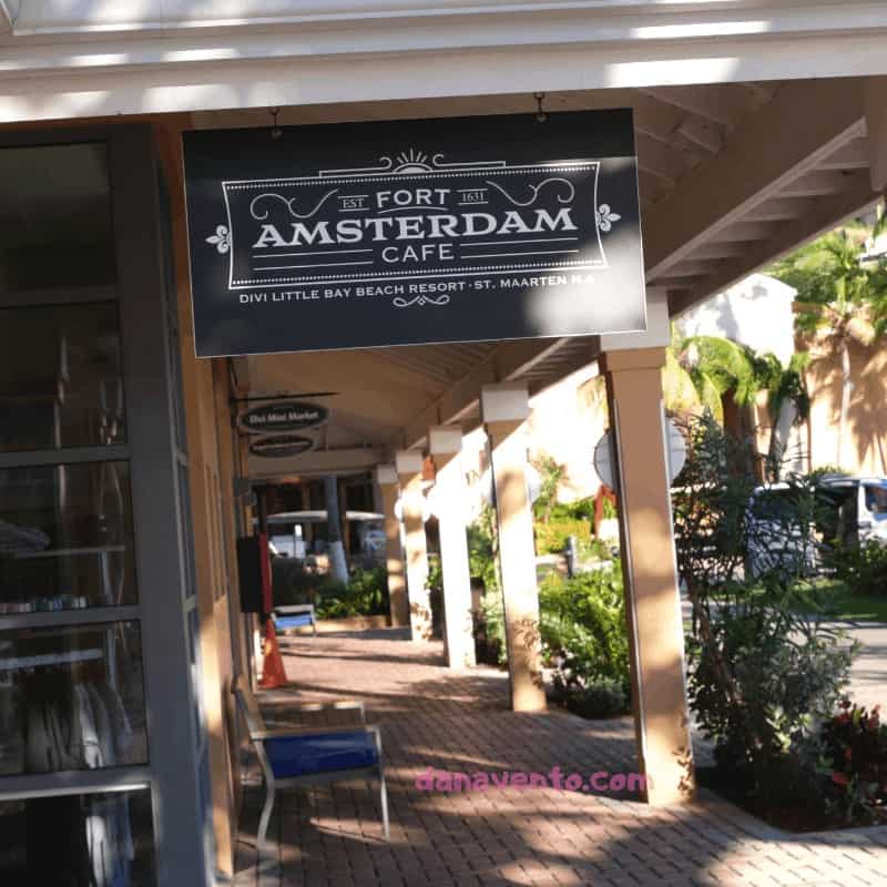 ST. Maarten Fort Amsterdam Cafe Sign