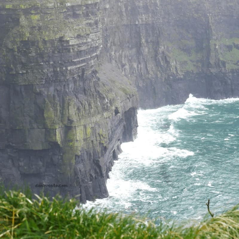 Waves smashing against the Cliffs of Moher