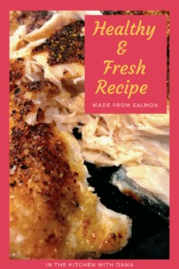 healthy and delicious air fried salmon, air fryer, air fried recipe, air fryer recipe, seafood, meatless, salmon, fast, easy, delicious, food, food recipe, fast recipe, easy recipe, 3 ingredients, Rosewill Air Fryer, Amazon available, Cooking in an air fryer, food, food prep, cooking seafood in an air fryer, air fryer basket, simple ingredients, always perfect salmon, healthy salmon