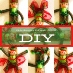 Super Easy DIY Elf Holiday Wall Decor