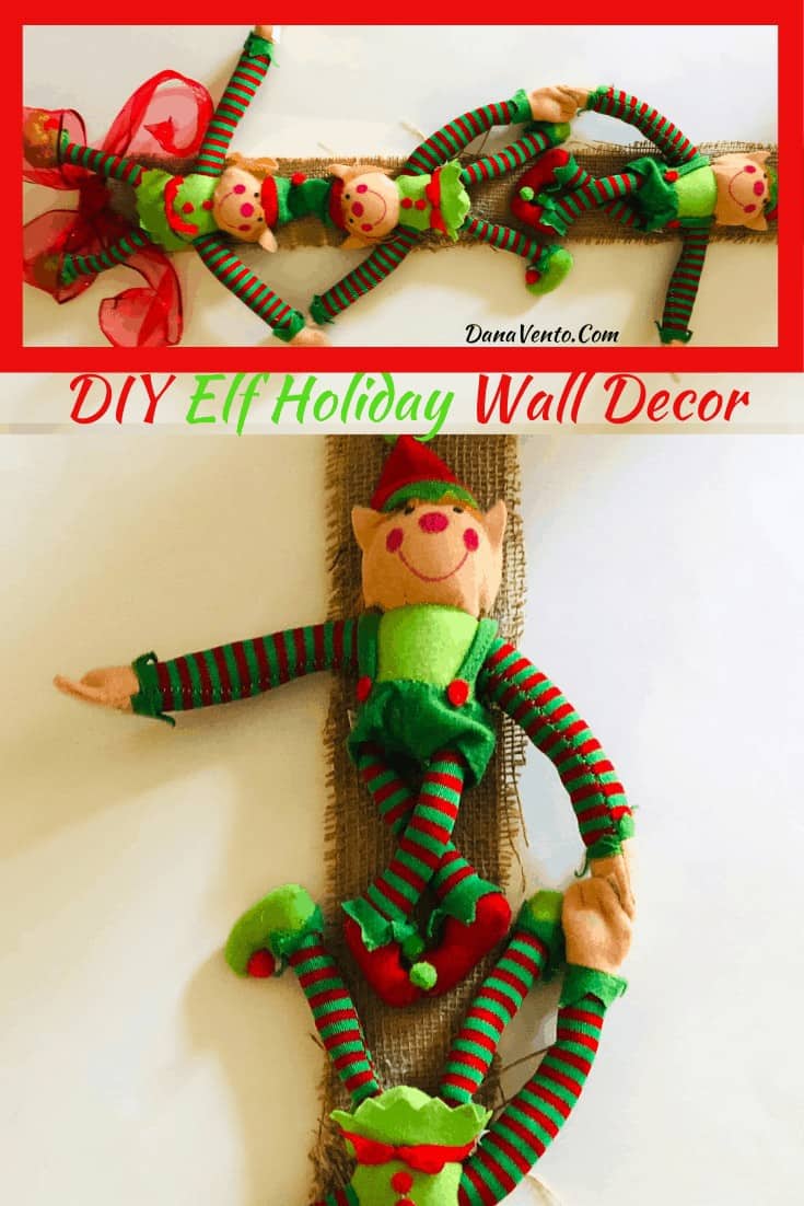 DIY Elf Holiday Wall Decor 