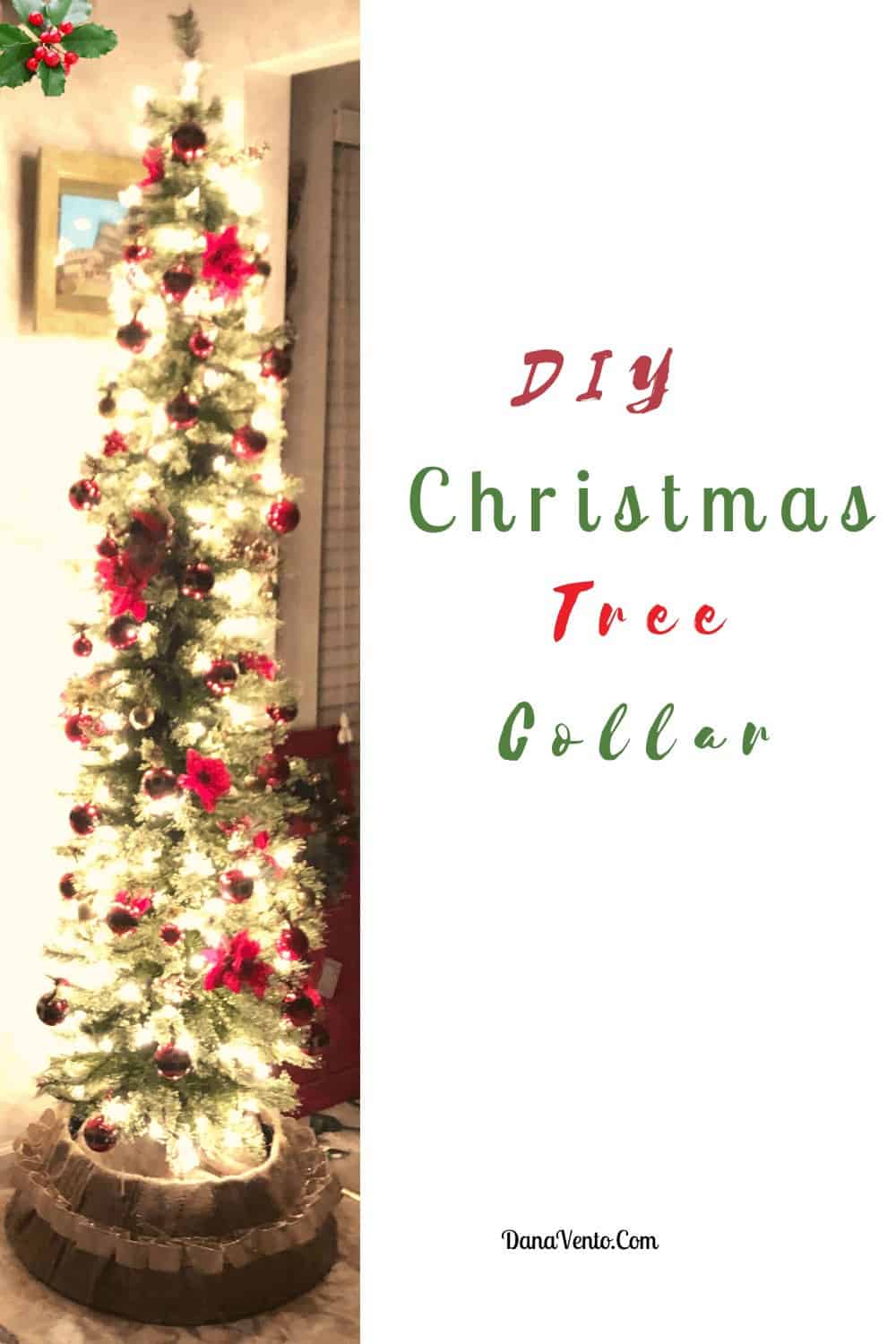DIY Christmas Tree Collar For Under $6 and It's Easy To Make