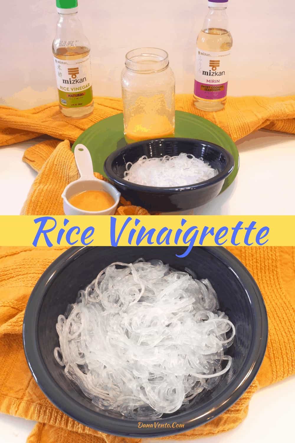 glass noodles and vinaigrette 