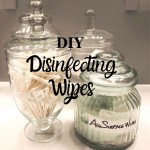 DIY Wipes on counter