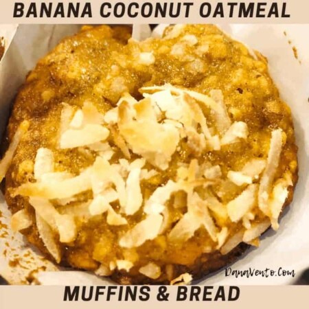 banana coconut oatmeal muffin