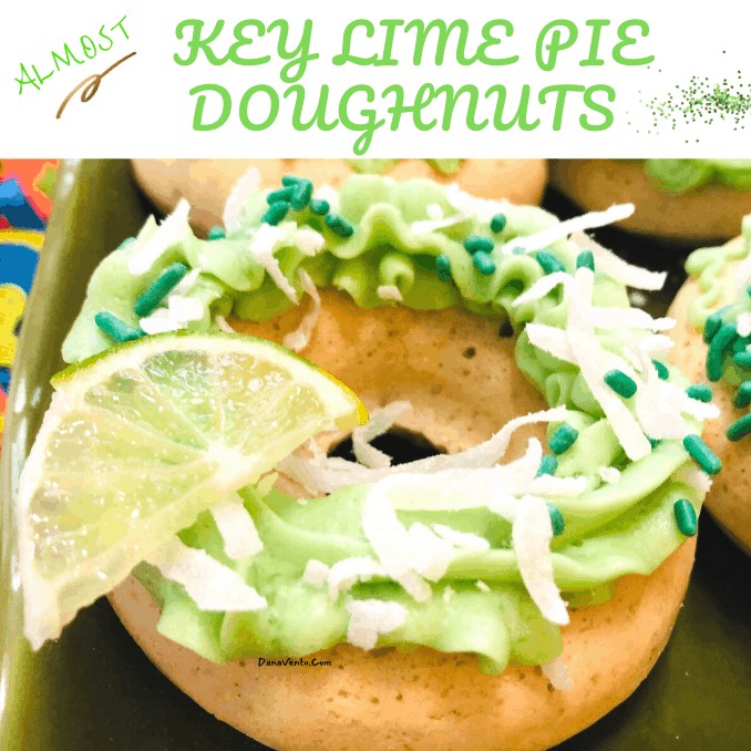 Baked Almost Key Lime Pie Doughnuts