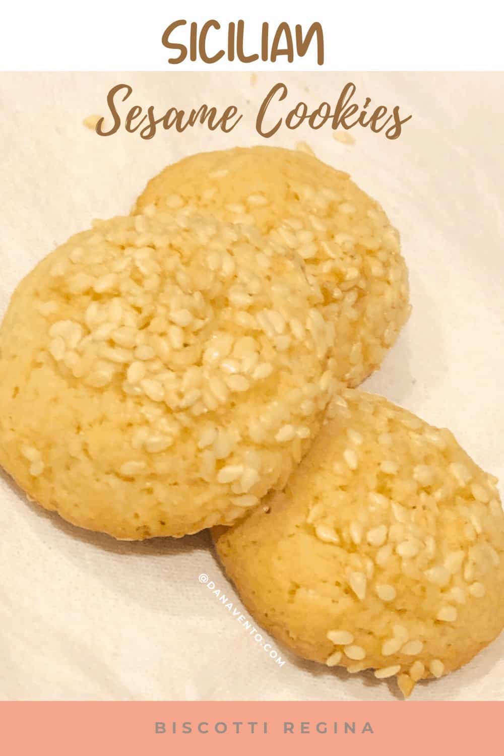 Sicilian Sesame Seed Cookies (Biscotti Regina)