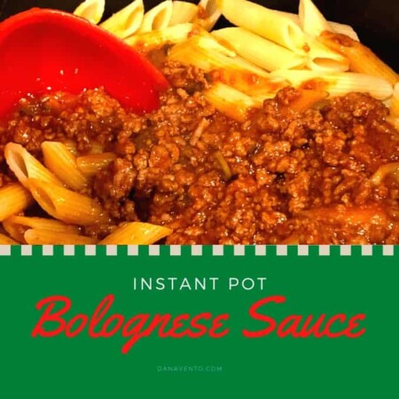 Instant Pot Bolognese sauce