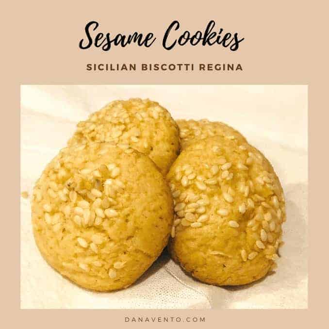 Sicilian Sesame Seed Cookies (Biscotti Regina)