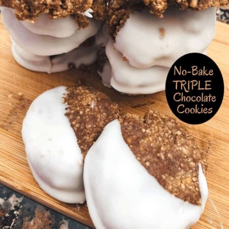 Ultimate No-Bake Triple Chocolate Chip Cookies