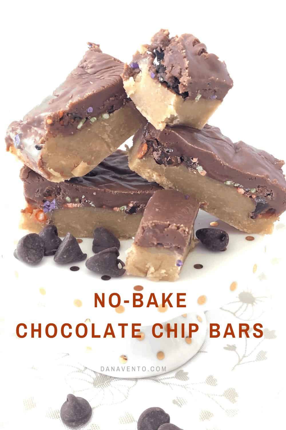 No Bake Chocolate Chip Bars main