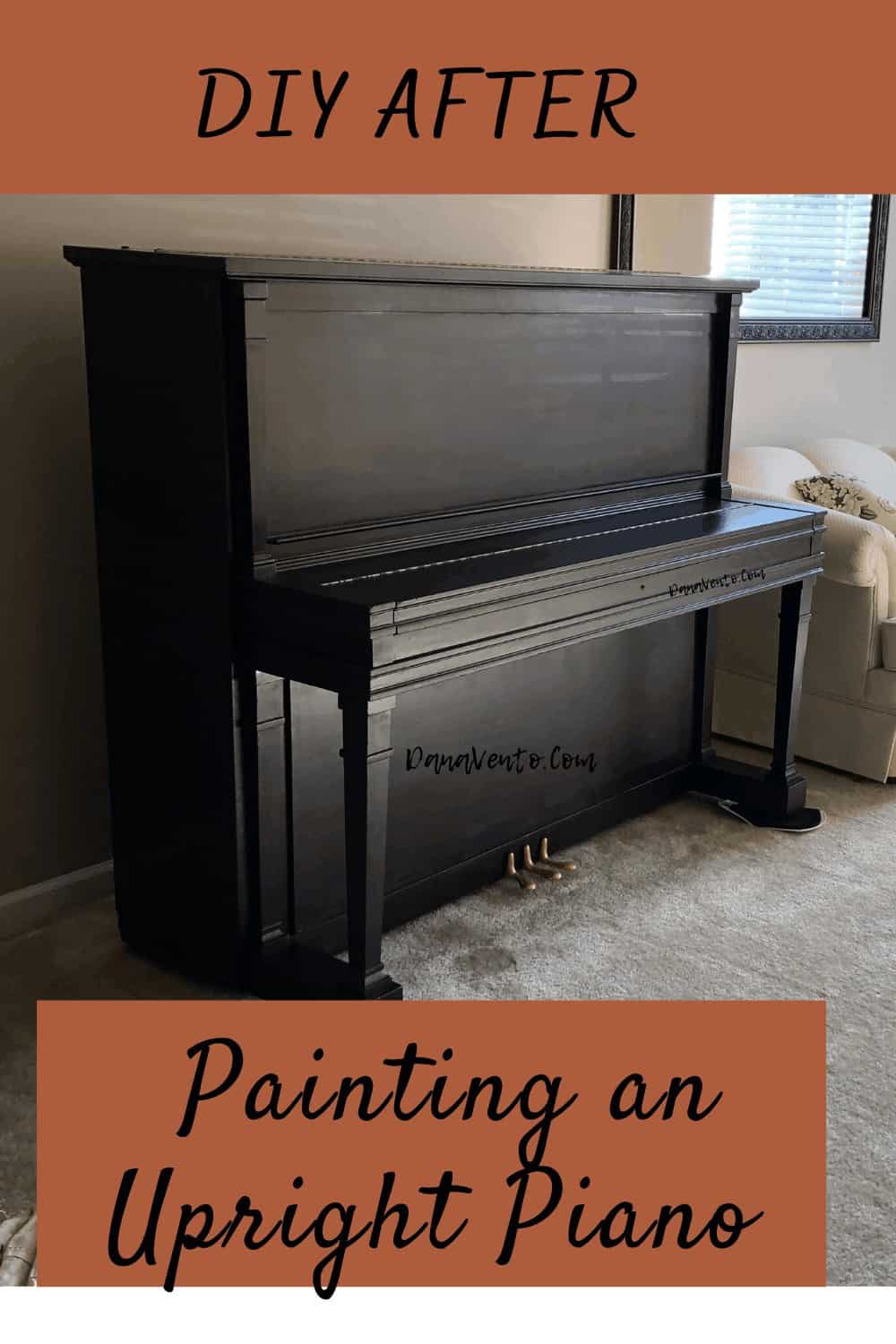 After painting PIANO solo shot of piano