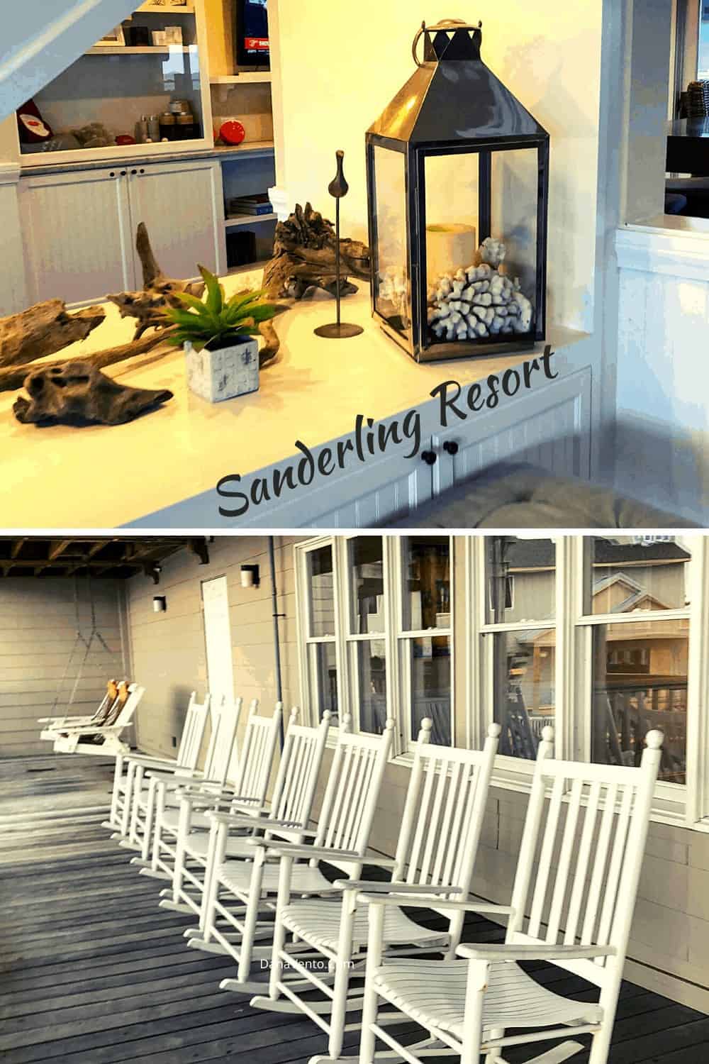 Inside Sanderling resort reception