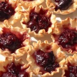 cherry and brie cups
