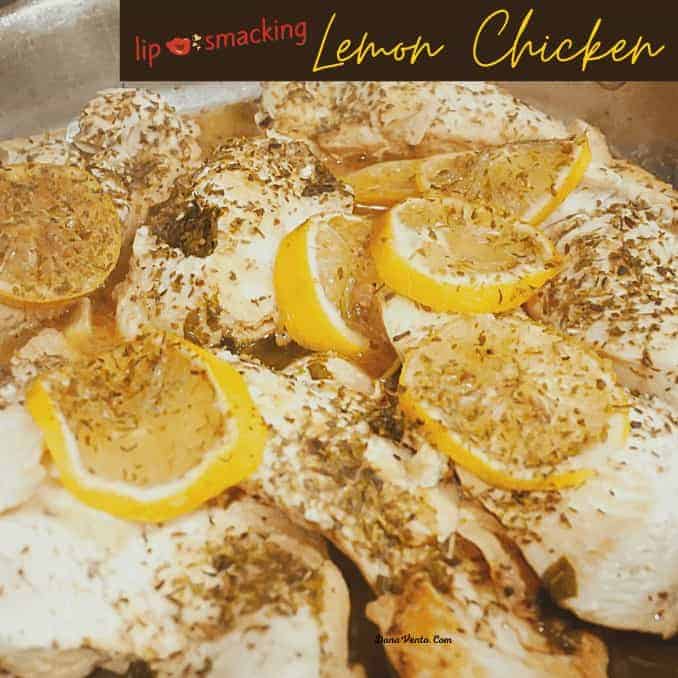 Lip-Smacking Lemon Chicken  in pan 