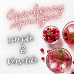 Simple and Versatile Cranberry Spritzer For the Holidays Is Perfect For Sipping!