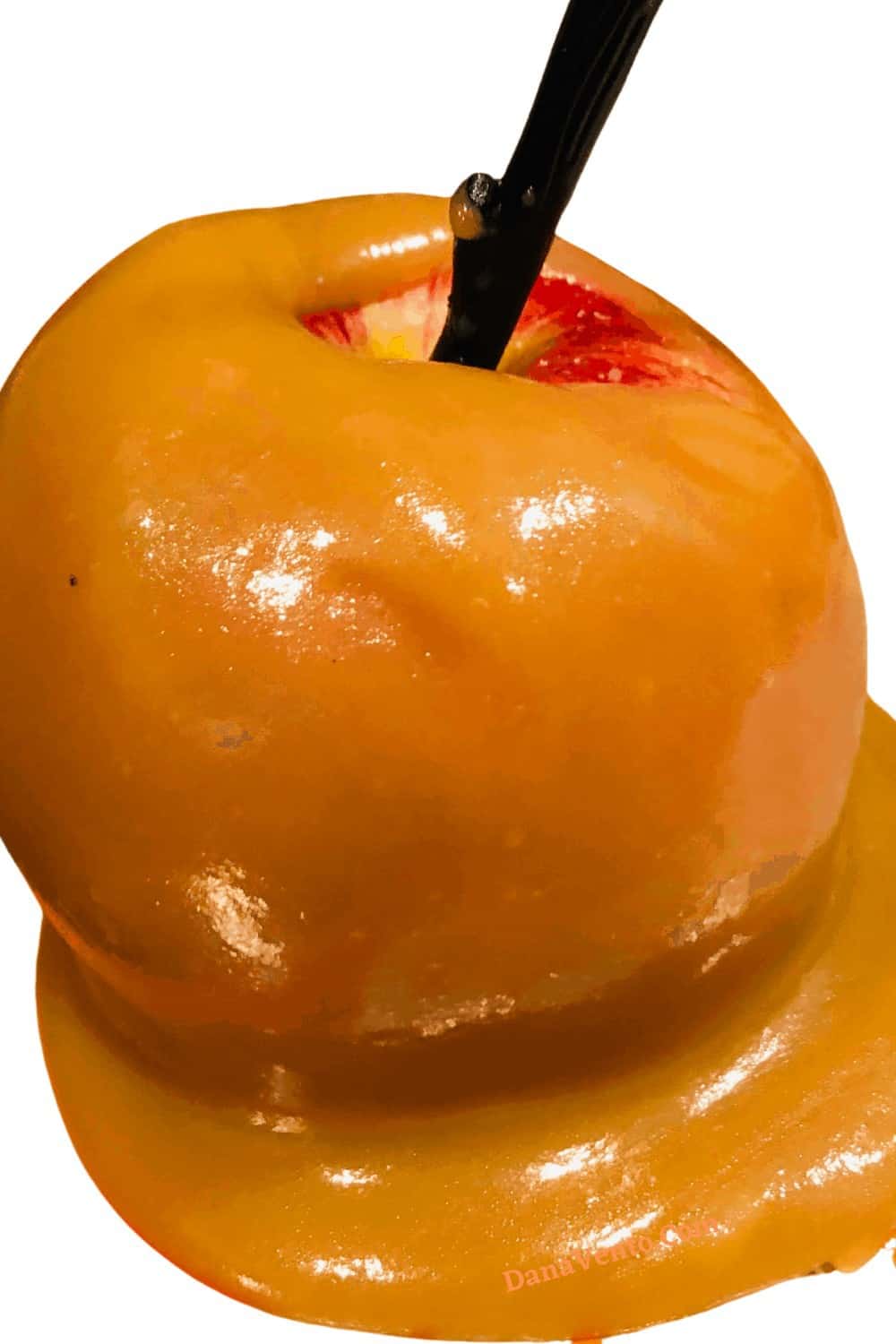 caramel apple up close