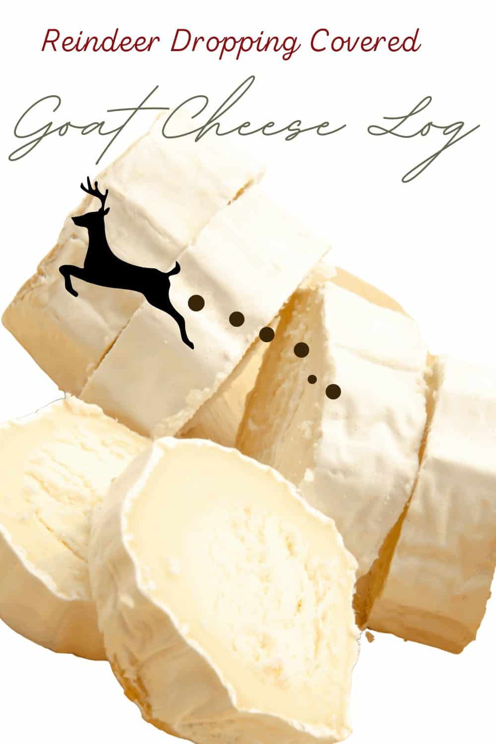 goat cheese with a reindeer flying above 